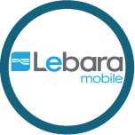 Logo for Lebara Mobile, one of the Mobile Top-Up Networks for Mobile Top-Up & International Calling Card Solutions avaiable from 3R